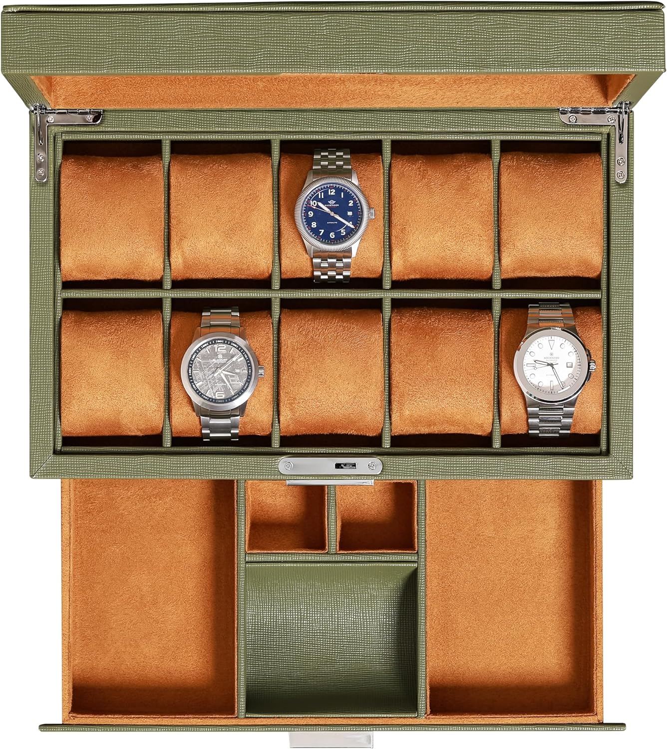 ROTHWELL 10-Slot Watch Box