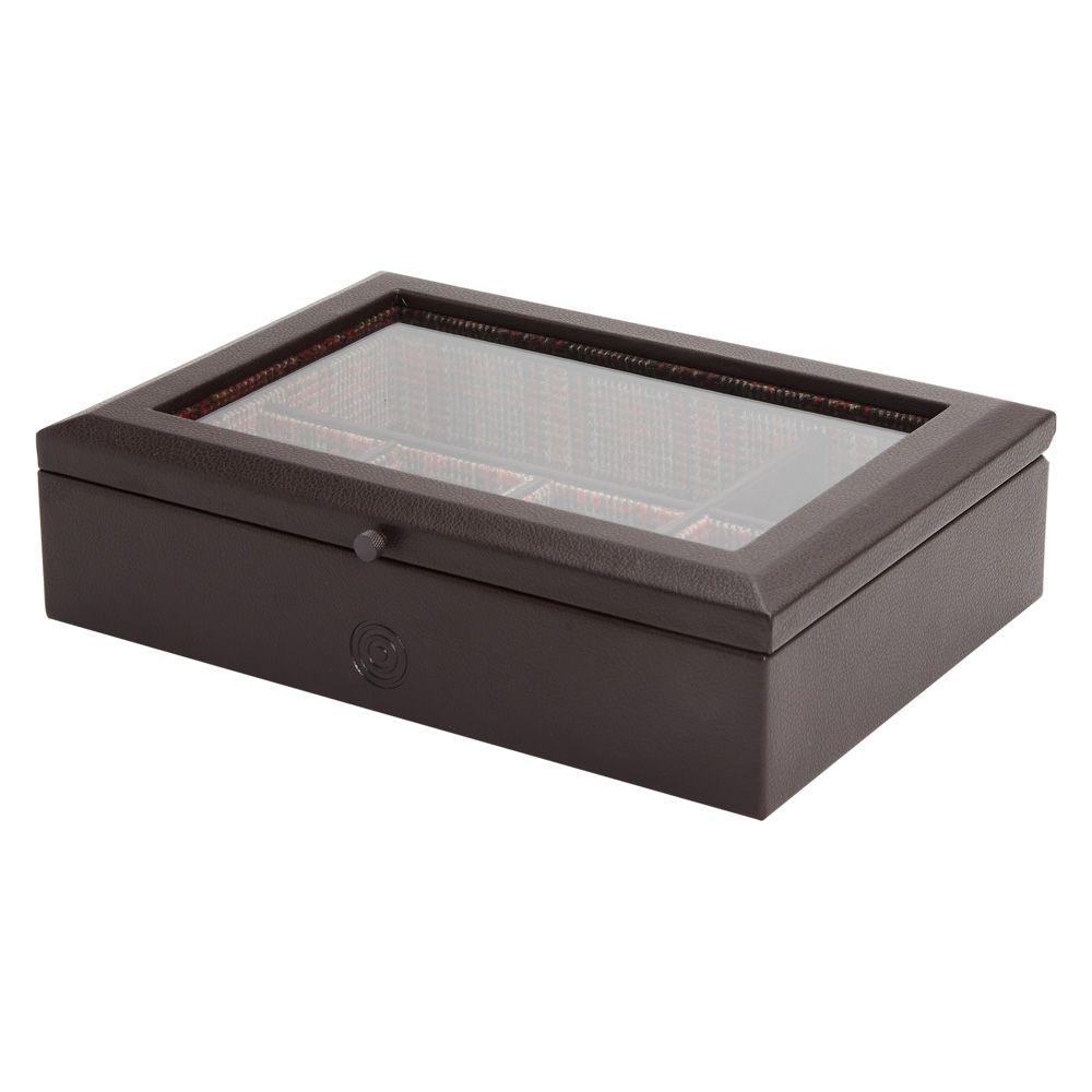 WM Brown 4 Piece Watch Accessory Box