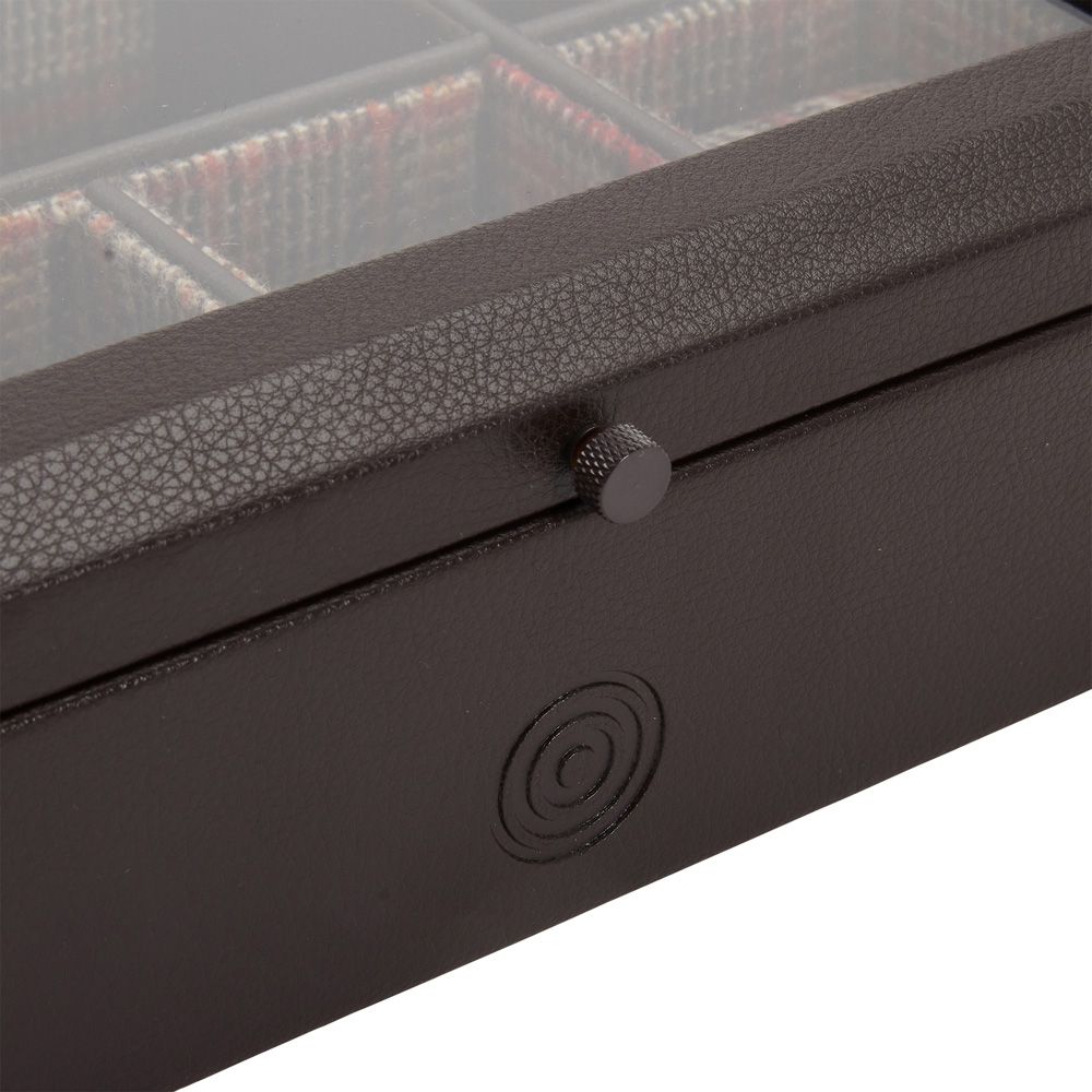 WM Brown 4 Piece Watch Accessory Box