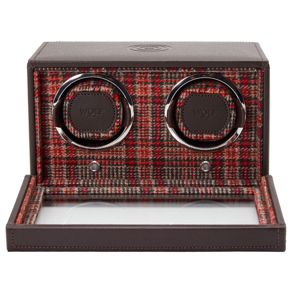 WM Brown Double Watch Winder
