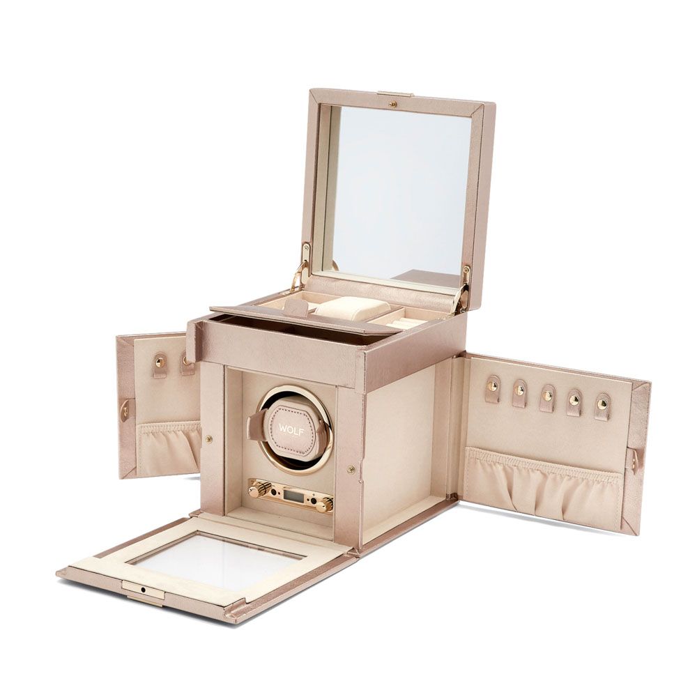 Palermo Single Watch Winder with Jewelry Storage