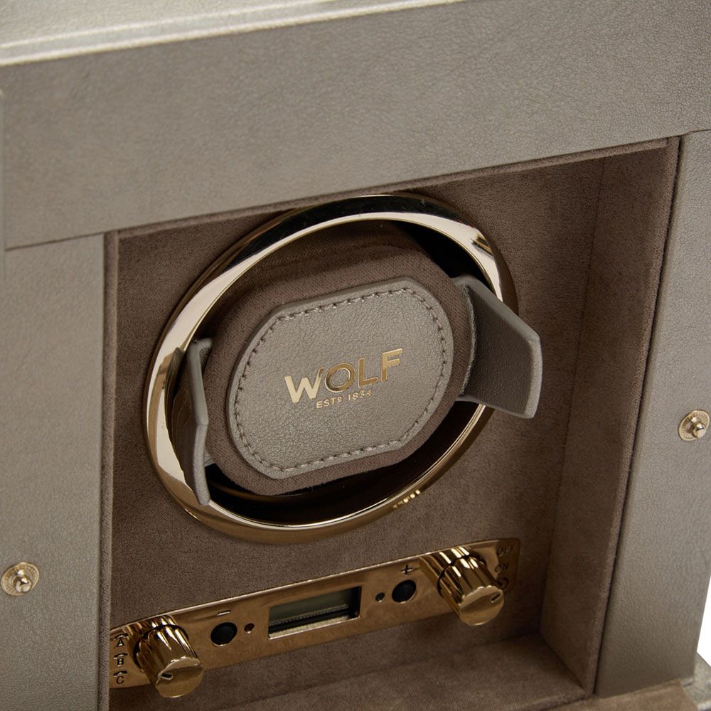 Palermo Single Watch Winder with Jewelry Storage