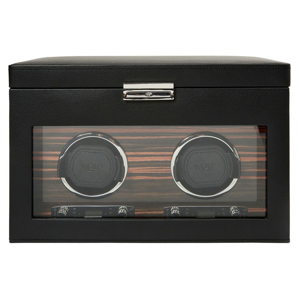 Roadster double watch winder with storage