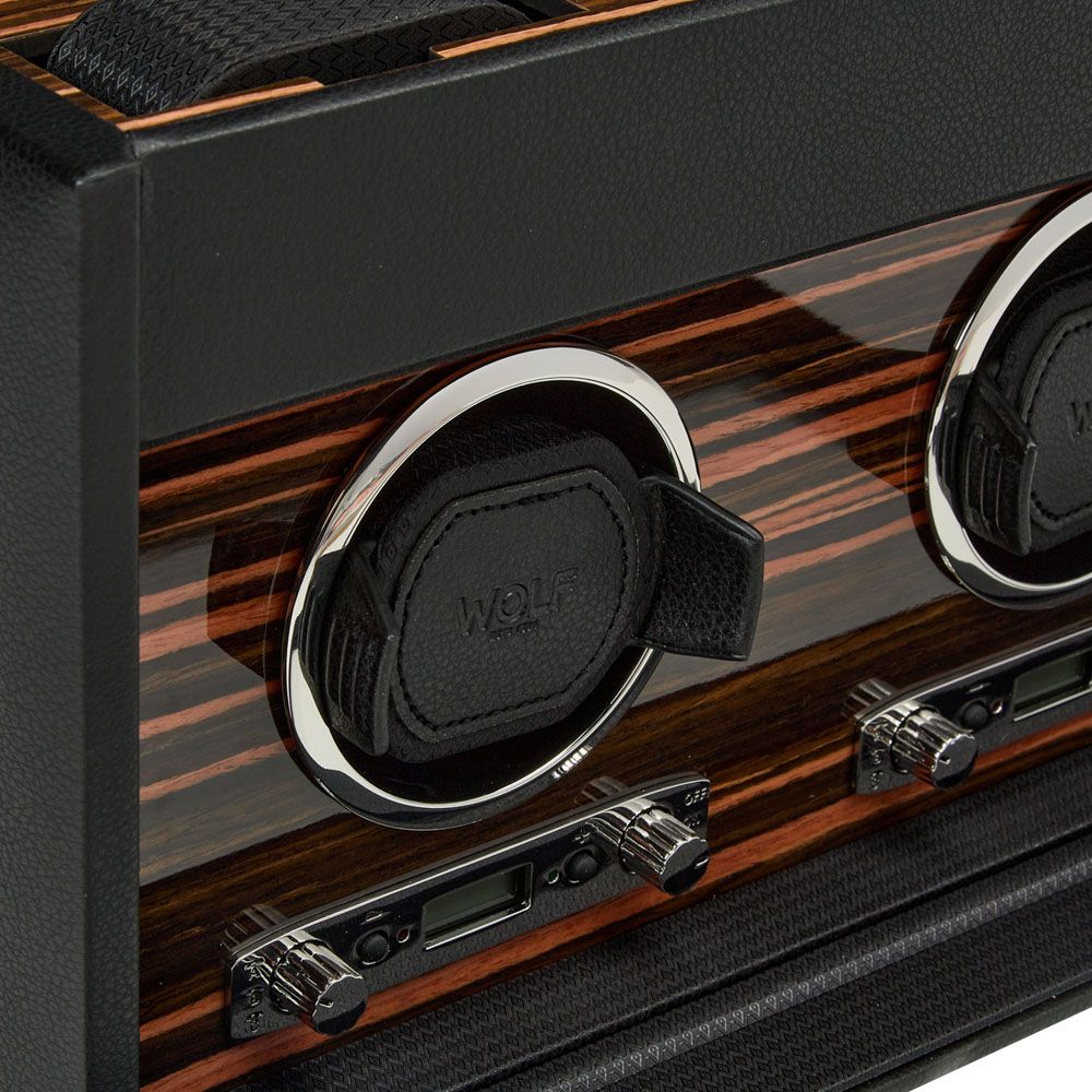 Roadster double watch winder with storage