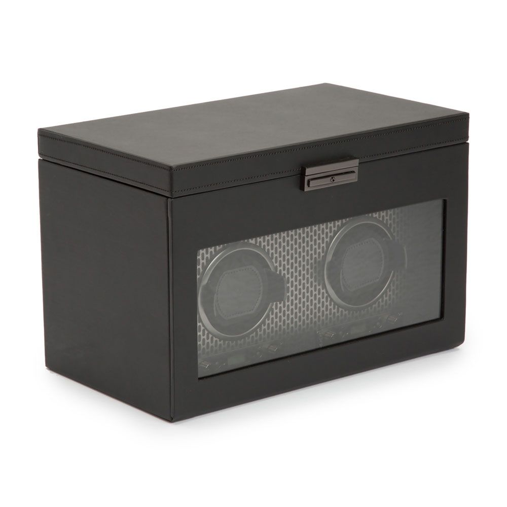Axis double watch winder with storage