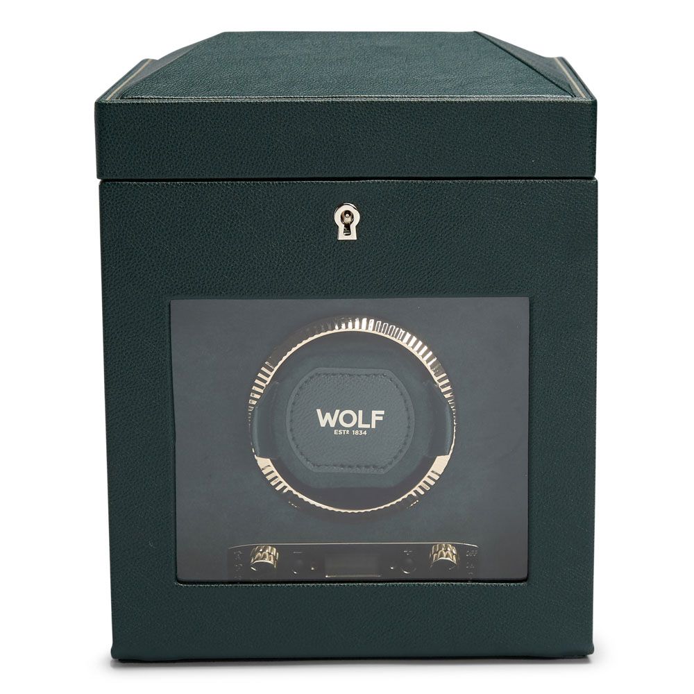 British Racing Single Watch Winder with Storage