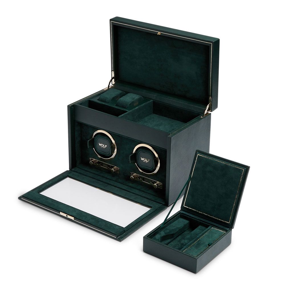British Racing double watch winder with storage