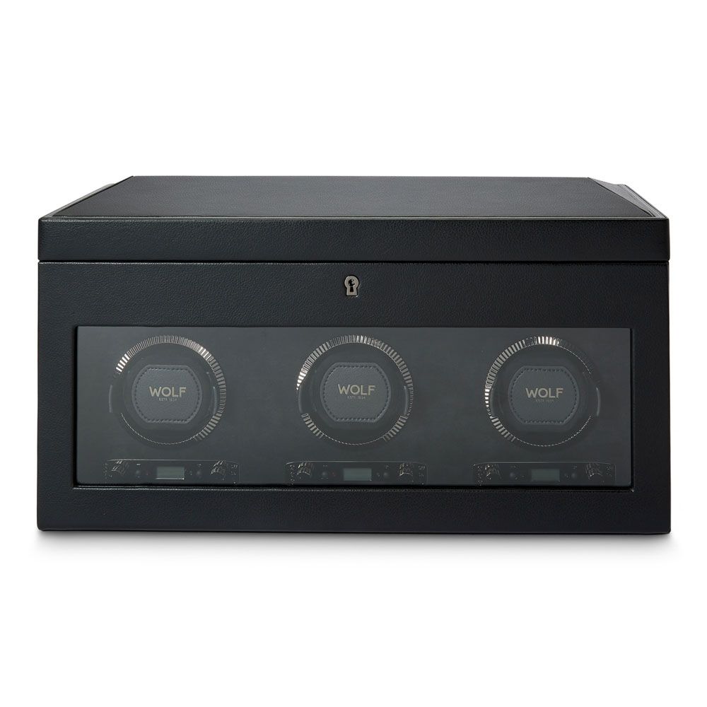 British Racing triple watch winder with storage