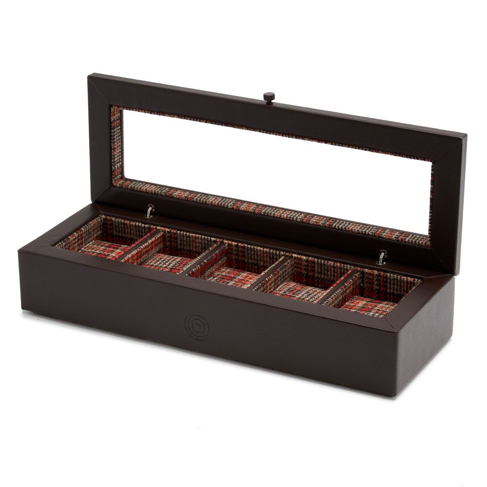 WM Brown 5 Piece Watch Box